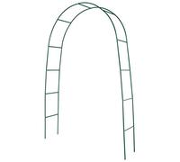 Verdemax 8015358034494 Arco in Ferro Decorativo per rampicanti Verde Giardino sostegni Piante, Unica
