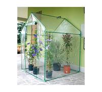 Serra Clematis - a casetta - 155 x 155 x 205 cm - acciaio verniciato/PVC - verde