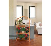 Verdemax Serra per Piante Azalea con 3 Ripiani IBISCUS cm 70x50x125 in Kit Montaggio