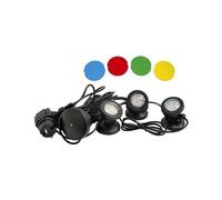 Verdemax - Set 3 Faretti Per Laghetto Con Sensore
