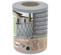 VERDEMAX Telo di Occultazione Striscia Soft 20x350 cm in PVC Resistente a UV Grigio