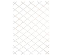 Verdemax Traliccio Estensibile in PVC, 2 x 1 m, Bianco 7549
