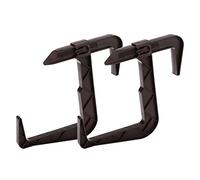 VERDENIA 23834 - Supporto per fioriera da balcone, accessorio esterno in plastica, leggero, stabile, molti colori, due pezzi, colore: marrone