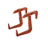 VERDENIA 23834 - Supporto per fioriera da balcone, accessorio esterno in plastica, leggero, stabile, molti colori, due pezzi, colore: terracotta