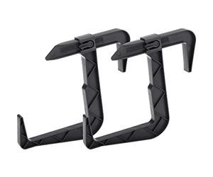 VERDENIA 23834 - Supporto per fioriera da balcone, accessorio esterno in plastica, leggero, stabile, molti colori, due pezzi, 23834 grafite