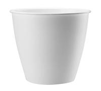 VERDENIA Azalia 20555 - Vaso per fiori da balcone, leggero, decorativo per piante, per interni ed esterni, in plastica, rotondo, diversi colori, 17 cm, bianco