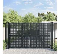 Verderoom Cancello in Ferro da Giardino Antracite 300x175 cm Acciaio