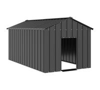 Verderoom Cuccia Cane Esterno,Gabbia Cane,Box per Cani da Esterno,Recinto per Cani,Casetta per Cani con Tetto 114x202x101 cm Acciaio Zincato