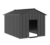 Verderoom Cuccia Cane Esterno,Gabbia Cane,Box per Cani da Esterno,Recinto per Cani,Casetta per Cani con Tetto 113x153x101 cm Acciaio Zincato