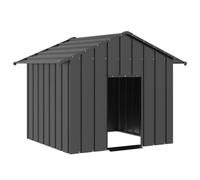 Verderoom Cuccia Cane Esterno,Gabbia Cane,Box per Cani da Esterno,Recinto per Cani,Casetta per Cani con Tetto 131x101x102 cm Acciaio Zincato