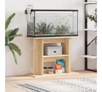 Verderoom Mobile per Acquario, Supporto Acquario, Acquario Supporto Robusto in Legno, Mobiletto per Acquario, Multistrato Rovere Sonoma 80x35x60cm