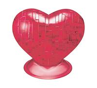 Puzzle 3D Cristallo Cuore Rosso