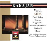 Verdi: Aida -Verdi - Aida / Freni · Carreras · Baltsa · Cappuccilli · Raimondi · van Dam · Ricciarelli · Moser · Wiener Phil. · Karajan - 3CD BOX SET / EMI