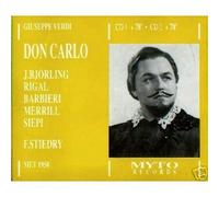 Verdi: Don Carlo (New York, November 11, 1950) - Jussi Bjorling (Performer), Cesare Siepi (Performer), Robert Merrill (Performer), Fedora Barbieri (Performer), Jerome Hines (Performer), Delia Rigal (Performer), Fritz Stiedry (Conductor), Metropolitan Opera Orchestra - 2cd box set
