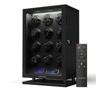 Klarstein Verdon 12 - Caricatore per 12 orologi, 3 modalità, 5 velocità, LED, telecomando