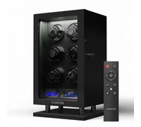 Verdon 6 - Caricatore per 6 orologi, 3 modalità, 5 velocità, LED, telecomando