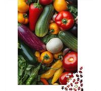 Verdura Pomodoro Melanzane Puzzle, 1000 Pezzi Gioco Interiore Adulto | 38x26cm Cartone, Esercizio Mentale, Regalo Amico, Decorazione Soggiorno, Riduzione Lo Stress