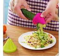 Verdura Spaghetti Affettatrice Vegetale Palmare Taglierina a Spirale a Mano per Carota, Cetriolo, Patate, Zucca, Zucchine, Spaghetti con Cipolla e Verdure