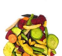 VERDURE CHIPS VIOLA | Snack di Verdure Croccanti con ravanello verde, patata dolce, zucca, taro, carota, fagiolini, barbabietola rossa e patata viola, Snack Vegetale senza Coloranti (500g)