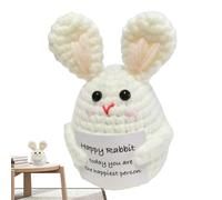 Verdure confortanti all'uncinetto, uncinetto positivo Simpatico giocattolo | Peluche amico solidale per la decorazione di incoraggiamento per la festa di compleanno a maglia Coniglio
