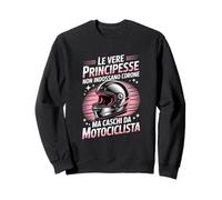 Vere Principesse caschi da Motociclista Donne Felpa