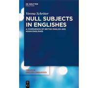 Verena Schröter Null Subjects in Englishes (Copertina rigida)
