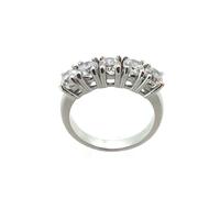 VERETTA in ARGENTO RODIATO con 5 DIAMANTI 1.0 Carato Totale