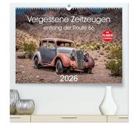 Vergessene Zeitzeugen entlang der Route 66 (hochwertiger Premium Wandkalender 2026 DIN A2 quer), Kunstdruck in Hochglanz: Zeitzeugen entlang der westlichen Route 66 in zahlreichen Bildern dokumentiert