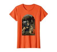 Vergine delle Rocce di Leonardo da Vinci Maglietta, Donna, Arancio, XL