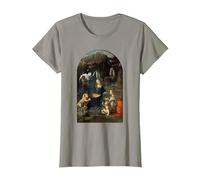 Vergine delle Rocce di Leonardo da Vinci Maglietta, Donna, Ardesia, M