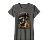 Vergine delle Rocce di Leonardo da Vinci Maglietta, Donna, Asfalto, 3XL