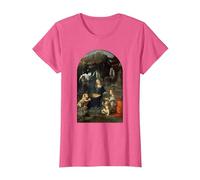 Vergine delle Rocce di Leonardo da Vinci Maglietta, Donna, Rosa mélange, 3XL
