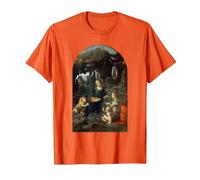 Vergine delle Rocce di Leonardo da Vinci Maglietta, Uomo, Arancio, S