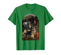 Vergine delle Rocce di Leonardo da Vinci Maglietta, Uomo, Verde Mela, M