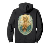 Vergine Maria cattolica - Preghiera del Rosario Felpa con Cappuccio