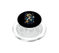 Vergine Maria Geometrica Icona Sacra Arte Cattolica Devozione PopSockets PopGrip per MagSafe
