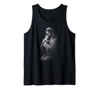 Vergine Maria Holding Bambino Gesù Sacro Amore Canotta