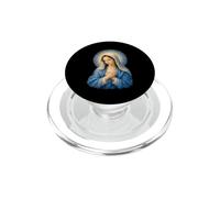 Vergine Maria Preghiera Cattolica Devozionale Ritratto Sacro Arte PopSockets PopGrip per MagSafe