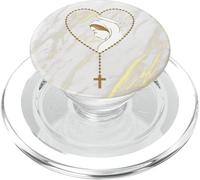 Vergine Maria Rosario Marmo Fede Cattolica Signora di Fatima Pregare PopSockets PopGrip per MagSafe