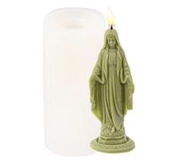 Vergine Maria Stampi Silicone,Resina Modello Femminile - Stampi fatti a mano per, Blocco Ghiaccio, Caramella, Fondente, Cioccolato, sapone, Torta, Mousse, Gelatina, Strumento