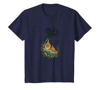 Vergine, Segno di Terra, dea, Mistico, Arte Celeste per Donne Maglietta, Bambini, Navy, 3 Anni