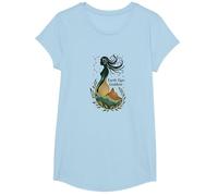 Vergine, Segno di Terra, dea, Mistico, Arte Celeste per Donne Maglietta, Ragazze, Celeste, L