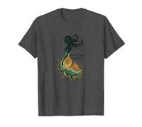 Vergine, Segno di Terra, dea, Mistico, Arte Celeste per Donne Maglietta, Uomo, Grigio Scuro, 6XL
