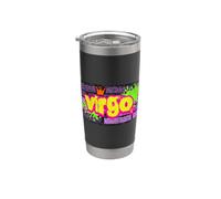 Vergine Zodiaco Graffiti Lettering Astrologia Design Bicchiere termico in acciaio inox doppia parete