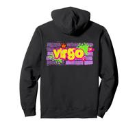 Vergine Zodiaco Graffiti Lettering Astrologia Design Felpa con Cappuccio