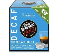 Vergnano 128 Capsule Compostabili compatibili A Modo Mio caffè Decaffeinato
