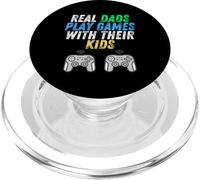 Veri Papà Gioca Giochi Con Bambini Padri Giorno Gamer Console PopSockets PopGrip per MagSafe