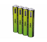 VERICO AAA900 - Li-Ion-Akku, AAA (Micro), 1,5 V, 600 mAh, USB-C, 4er-Pack