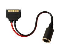 Veridium Cavo Adattatore SATA 12V AWG 18 RAME Socket 12 V femmina Accendisigari Auto. Universale. Presa Accendi sigari, Cavo 12V, Sata 12 v, Spinotto da 12v del PC ad Accessori EXT
