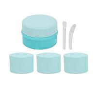 Verifica del contenitore per trucco in silicone Verduato a trazione di crema di crema blu per la conservazione degli articoli toeletta